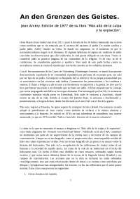 en los límites del espíritu. Amèry. An den Grenzen des Geistes