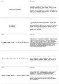 Exam #3 | BIO A 201 - PRIN BIOLOGCL ANTH