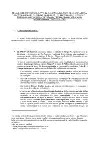 TEMA 1. INTRODUCCIÓN AL S. XVII (1). EL SISTEMA POLÍTICO DE LA MO