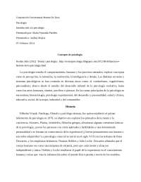 Introduccion a la psicologia - Apuntes de Psicología - Docsity