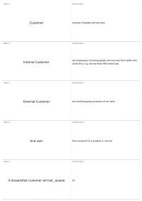 Chapter 5 Flashcards | MGMT 4240 - QUALITY MGT - Docsity