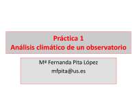 Práctica 1 Análisis climático de un observatorio 