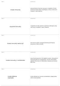 Immune System: Innate vs. Adaptive Immunity and Their Mechanisms