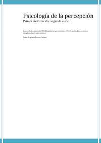 Psicología de la percepción temario completo
