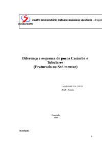 poço cacimba e tubular(sedimentar e fracturado)