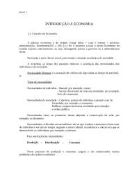 Apostila teoria economica