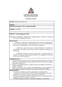CURSO Design de produtos web TURMA: DISCIPLINA:Design Gráfico e Tip