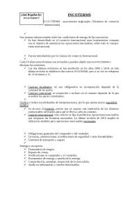 INCOTERMS IN-CO-TERMS anacronismo anglosajón (Términos de comercio internacion