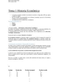 Resumen apuntes de profesor y de clase Historia Económica