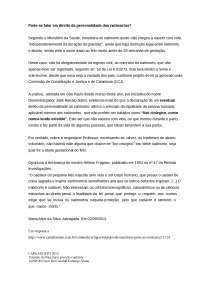 Pode-se falar em direitos do natimorto