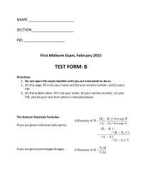 Introduction to Microeconomics - Midterm Exam I MCQs with Answers | EC ...