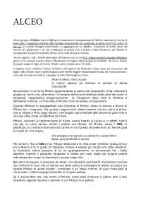 Biografia e opere di Alceo Saffo Anacreonte Docsity