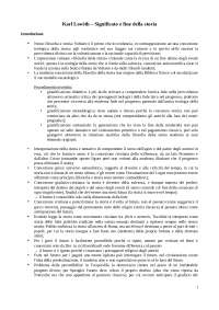 Significato e fine della storia Karl Loiwth