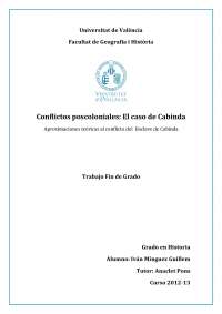 Treball Final de Grau (TFG) El caso de Cabinda