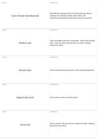 Test 1 | ACC 312 - FUNDAMENTALS OF MANAGERIAL ACC