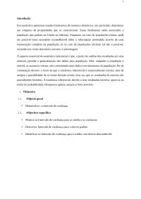 ESTIMAÇAO e INTERVALO DE CONFIANCA.by Belmiro