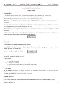 texto de apoio1- Cinematica- MRU