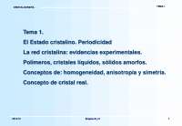 Tema 1 el estado cristalino