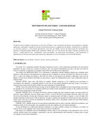 Movimento Planetario-Leis de Kleper