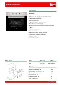 HORNO HS 615 INOX Sistema de 1 guía extraíble - Apuntes de Derecho  Mercantil - Docsity