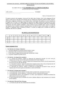 Examen Unión europera 2011
