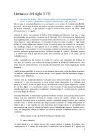 Introducción al siglo XVII: Literatura y Autores Españoles - Prof. Martínez-Falero Galindo