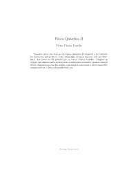 Física Quàntica II