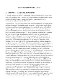 La Chiesa tra Guerra e Pace: Analisi Storica del Ruolo della Chiesa nel XX Secolo