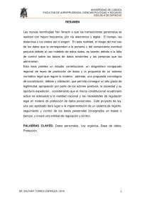Tesis proteccion de datos personales