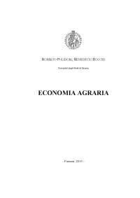 Dispense di Economia Agraria 2013, Polidori, Rocchi