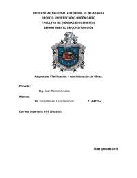 Planificacion y administración de obras