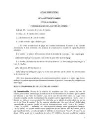 LETRA DE CAMBIO EN PERU