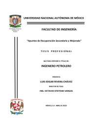 Apuntes de Recuperación Secundaria Mejorada y Avanzada