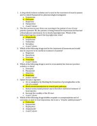 Solved Exam 3 - Introduction Human Pharmacology | PHM 350