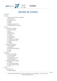 Apostila de usuário google apps