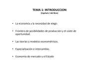 INTRODUCCIÓN A LA ECONOMÍA 1º - UVA