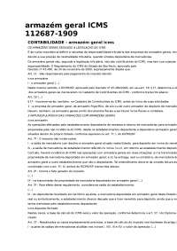icms armazém geral