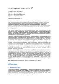 remessa para armazenagem sp
