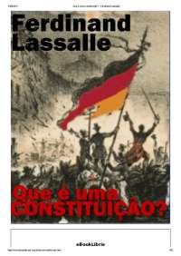 Que uma Constituição? Ferdinand Lassalle