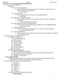 Exam 3 Notes | Principles of Marketing | MKT 3401 - Docsity