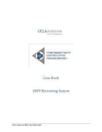 2009 anderson consulting club casebook