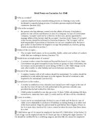 46 brief notes on factories act 1948