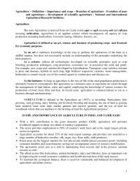 Agronomy and Agricultural Meteorology 1
