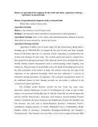 Agronomy and Agricultural Meteorology 3