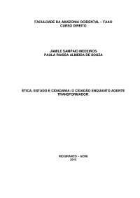Etica, estado e cidadania