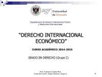 D. Internacional Económico. Tema 1