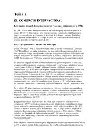 La Organización Mundial Comercio (OMC) - Estructura, Funcionamiento y Principios - Prof. C