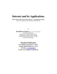 Internet and its applications dr.p.rizwan ahmed