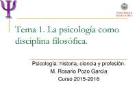 Esquema historia - Esquemas y mapas conceptuales de Psicología - Docsity