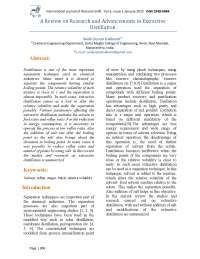 A Review on Research and Advancements in Extractive Distillation